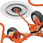 BEFCO tractor-mounted implement — kicker wheel