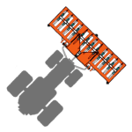 Front-mounted BEFCO BCA core aerator