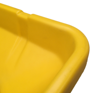 BEFCO Turbo-Hop 303 pendulum spreader — polyethylene hopper