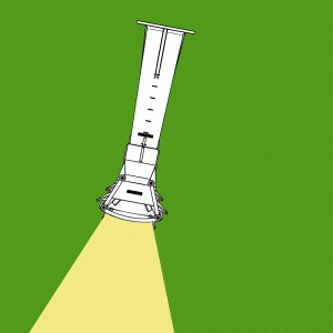 BEFCO Turbo-Hop pendulum spreader — full width spread pattern